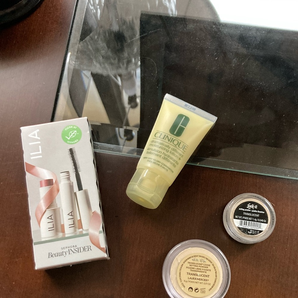 New! ILIA Make Up, Laura Mercier & KVD Translucent Powder, Clinique Moisturizer